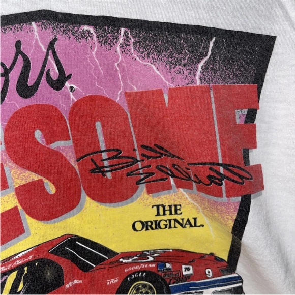 VTG BILL Elliott #9 NASCAR T-Shirt "World's Fastest 212.809 MPH” single stitch - Picture 6 of 9